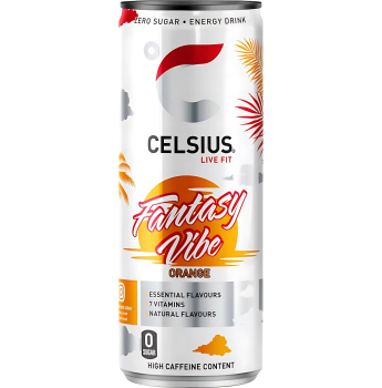 CELSIUS - Fantasy Vibe Orange Slim Can 355ml